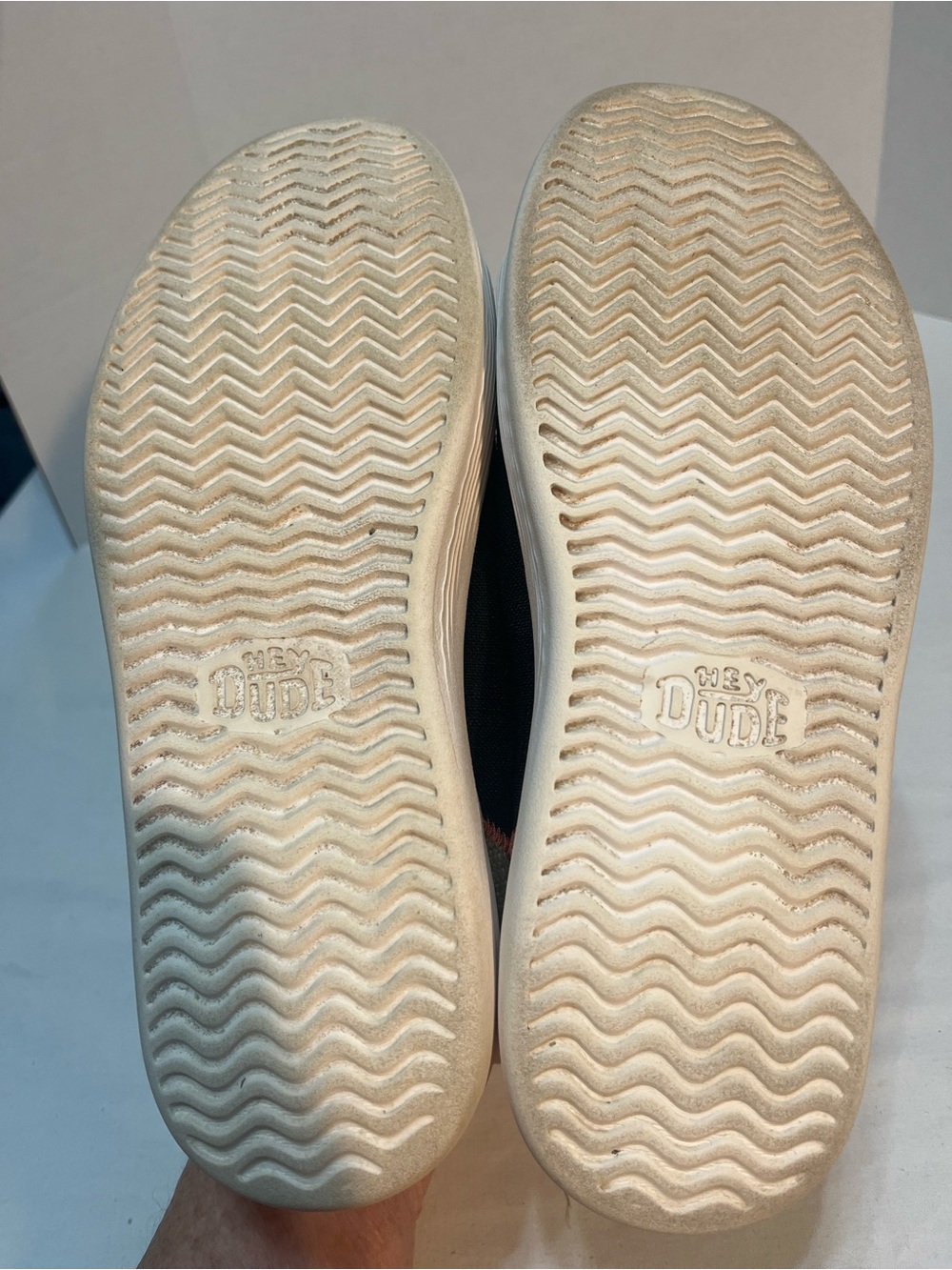 Hey Dude women’s black Canvas Sneakers with White Sole - Picture 5 of 6